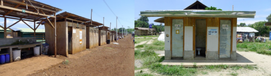 Toilet blocks with septic tanks. Source: Spuhler (2012)